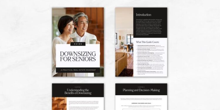 Downsizing Guide for Seniors Template Senior Living Tips Moving ...
